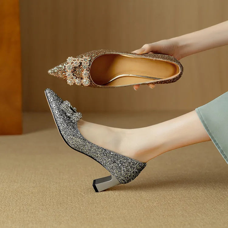 Hannah – glitter pumps