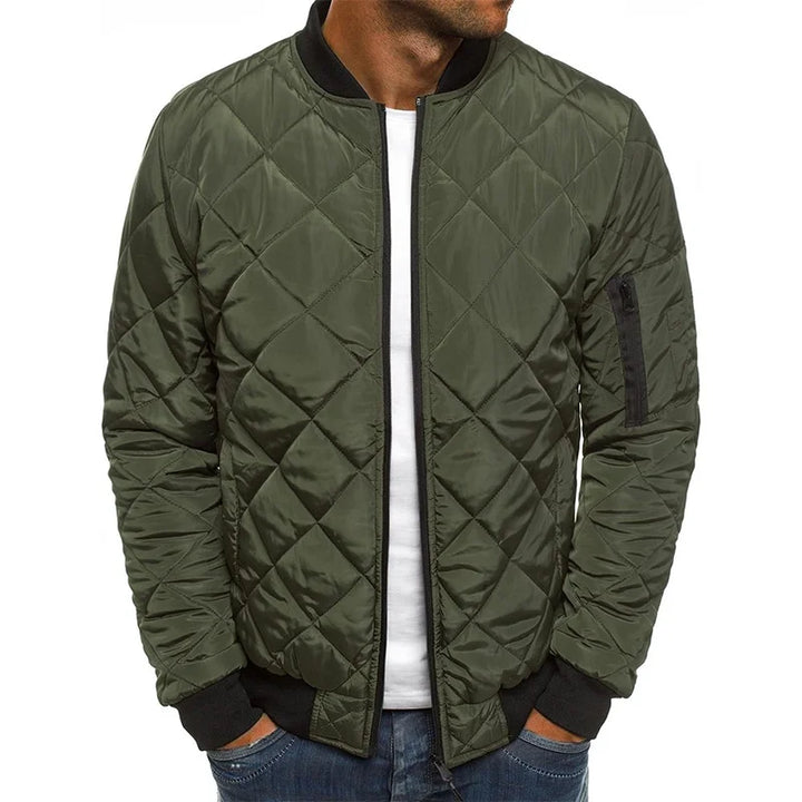 Marcus - Diamond Pattern Cotton Jacket