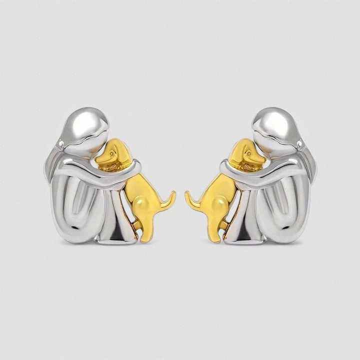 Zoe - Dog Hug Earrings