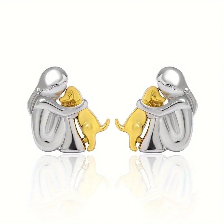 Zoe - Dog Hug Earrings