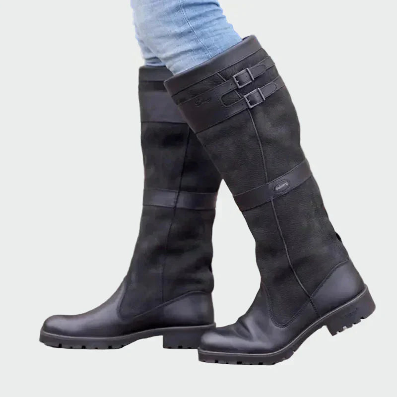 Eden - Retro Riding Leather Boots