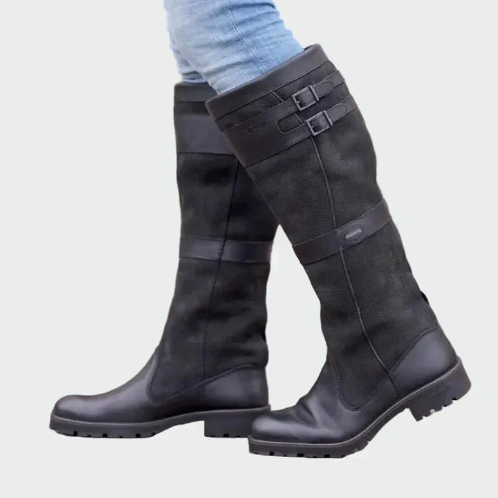 Eden - Retro Riding Leather Boots