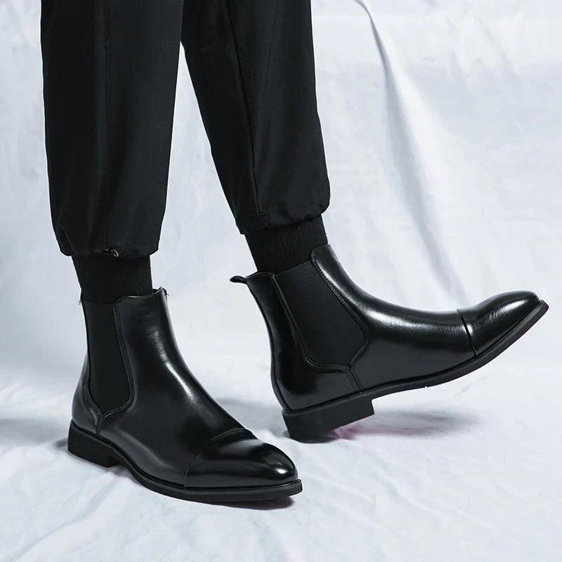 Liam - Leather Chelsea Boots