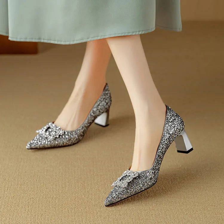 Hannah – glitter pumps