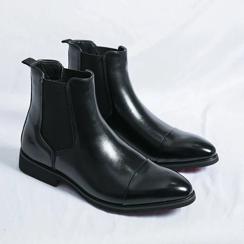Liam - Leather Chelsea Boots
