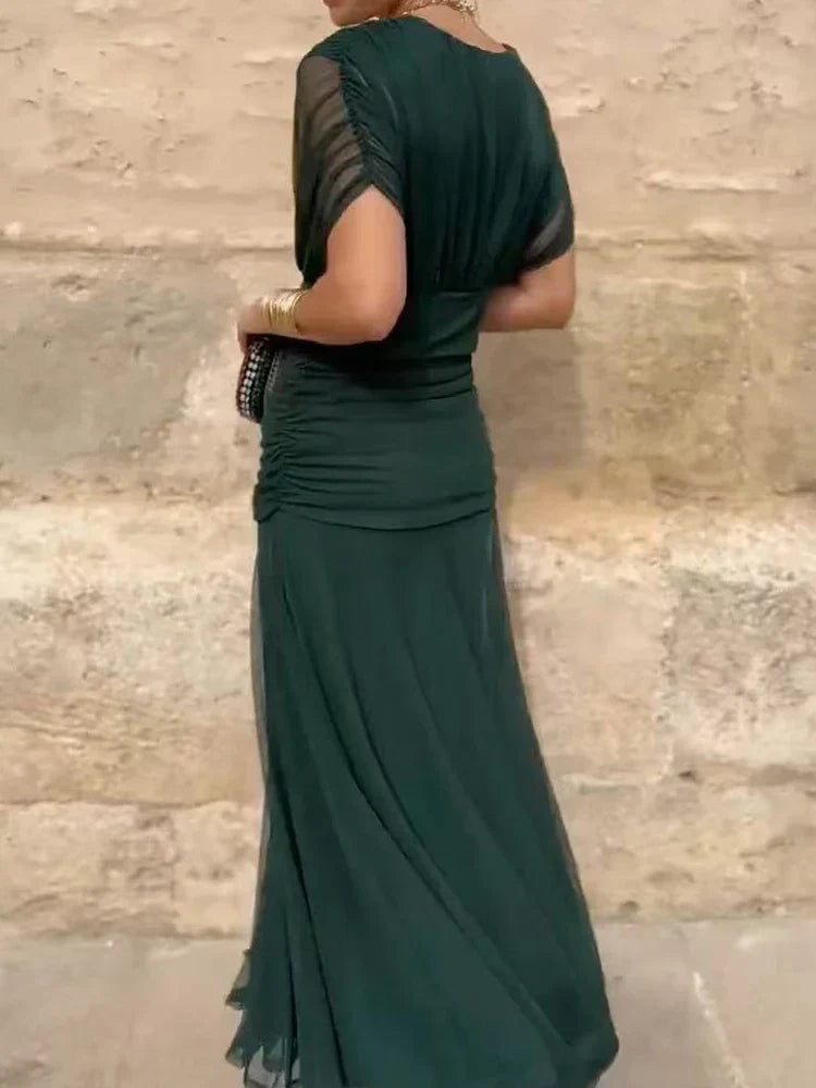 Brooke - Elegant V-Neck Dress