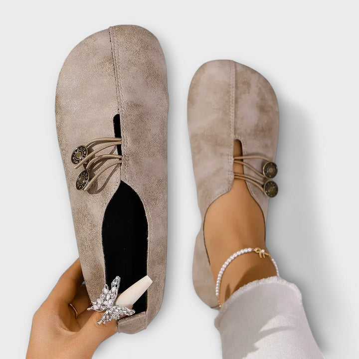 Bonnie - Leather Ballet Flats