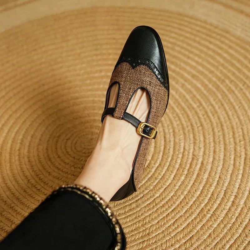 Ella vintage buckle shoes