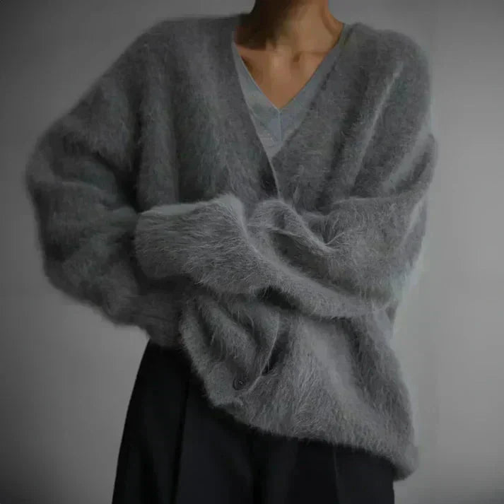 Rachael | Fuzzy Mohair Cardigan