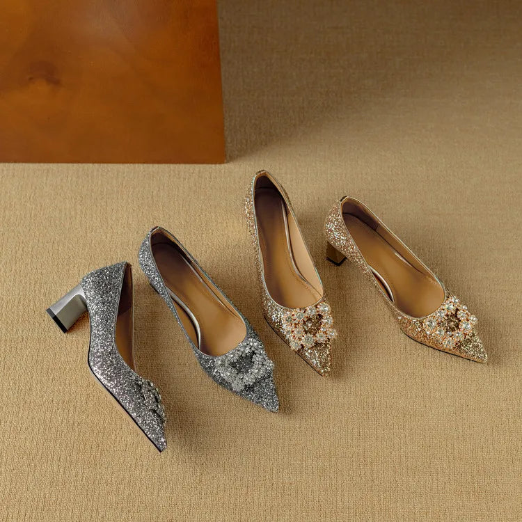 Hannah – glitter pumps