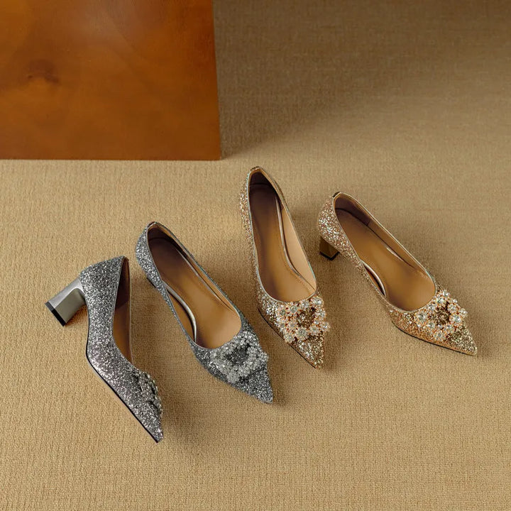 Hannah – glitter pumps
