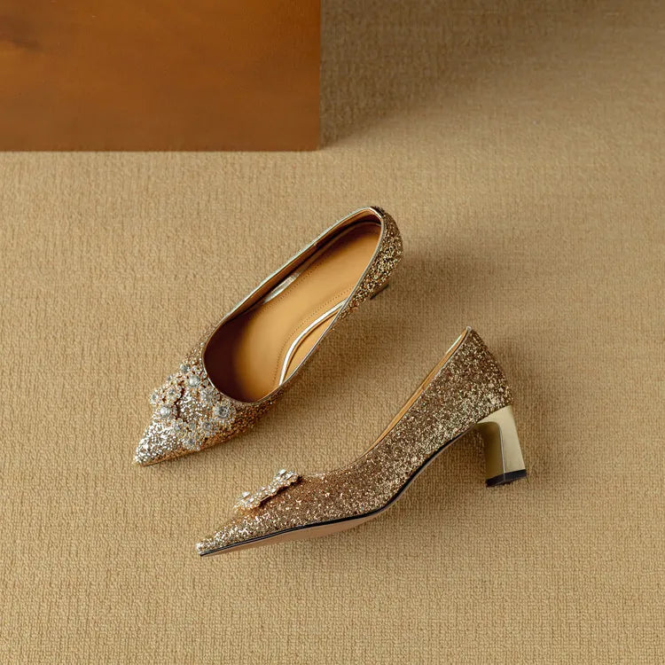 Hannah – glitter pumps