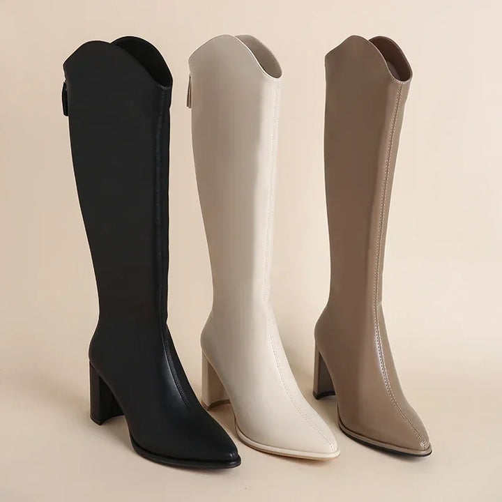 Poppy - Chunky-Heel Winter Boots