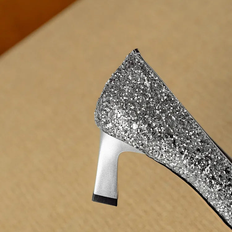 Hannah – glitter pumps