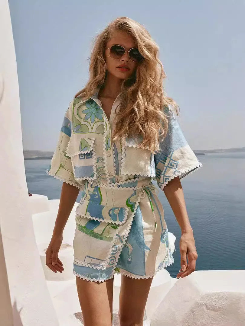 Zoe | Chic patchwork set