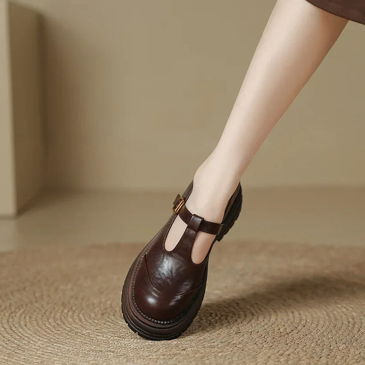 Isadora - Elegant Leather Mary Jane Shoes