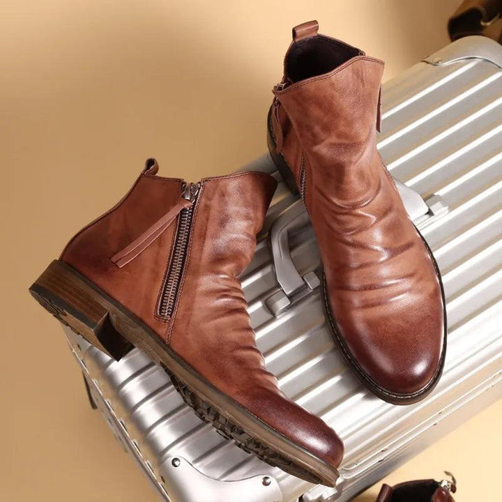 Toby - Leather Chelsea Boots