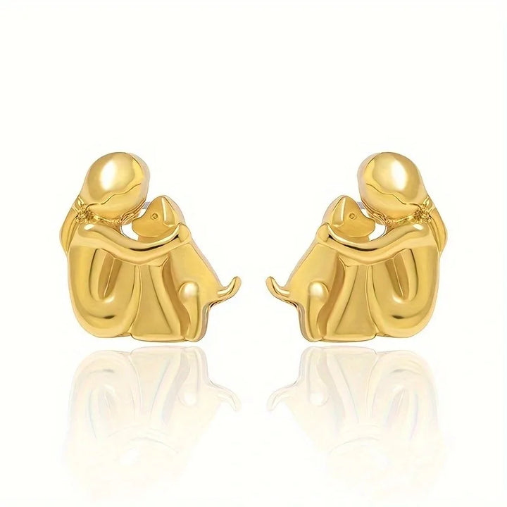 Zoe - Dog Hug Earrings
