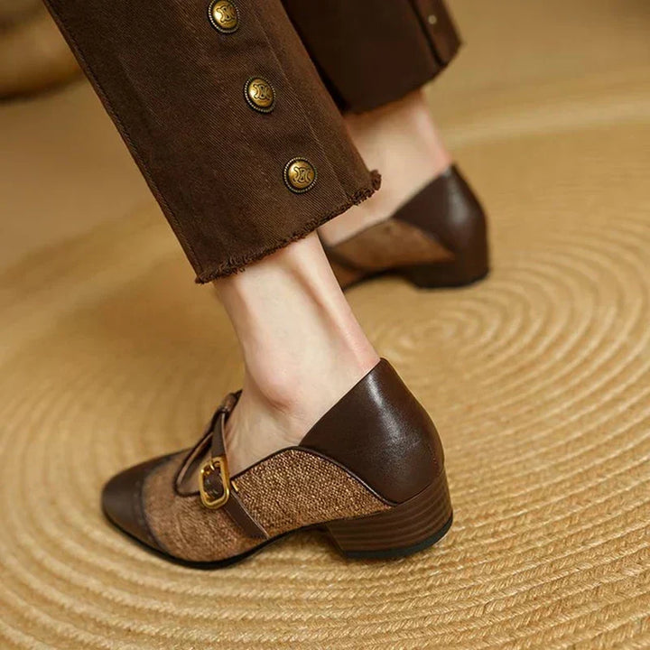 Ella vintage buckle shoes