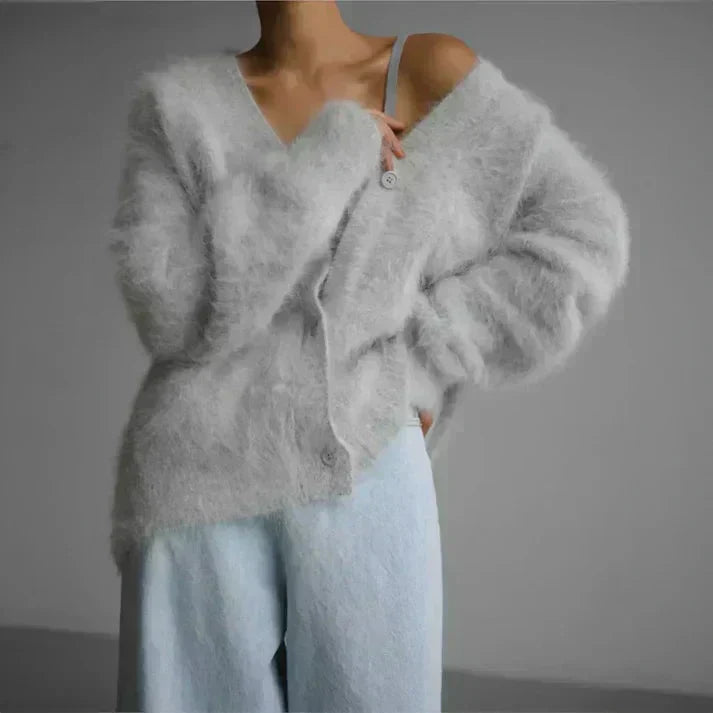 Rachael | Fuzzy Mohair Cardigan