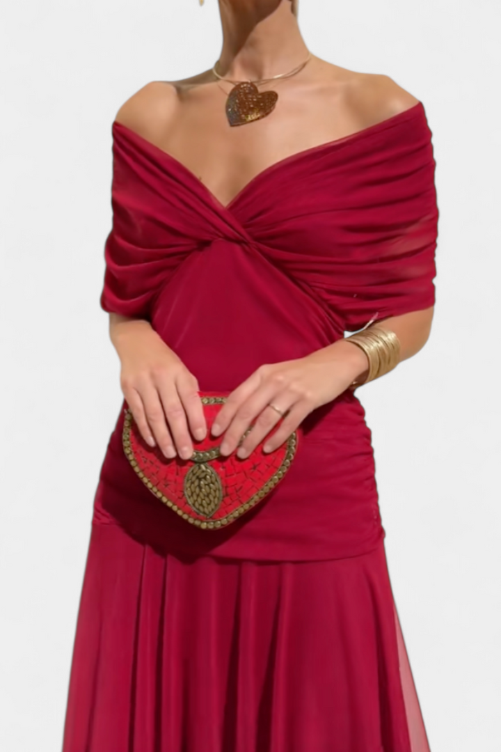 Brooke - Elegant V-Neck Dress