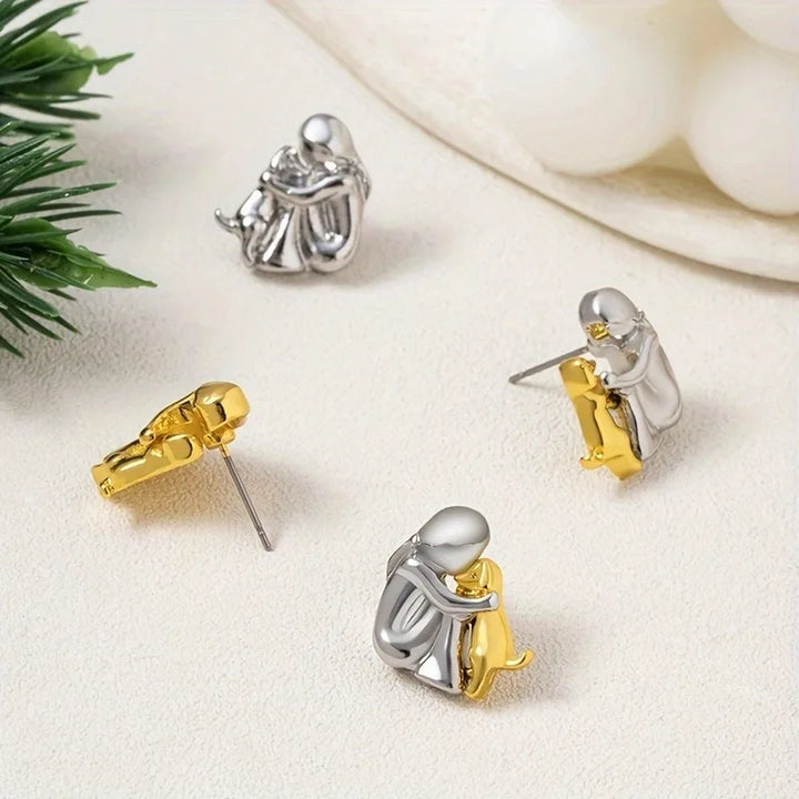 Zoe - Dog Hug Earrings