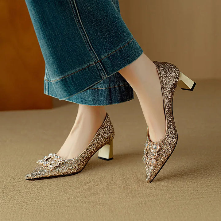 Hannah – glitter pumps