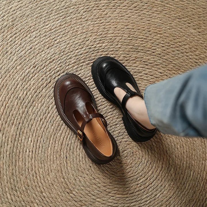 Isadora - Elegant Leather Mary Jane Shoes