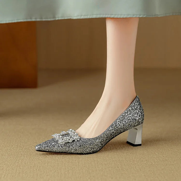 Hannah – glitter pumps