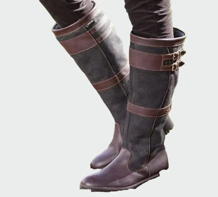Eden - Retro Riding Leather Boots