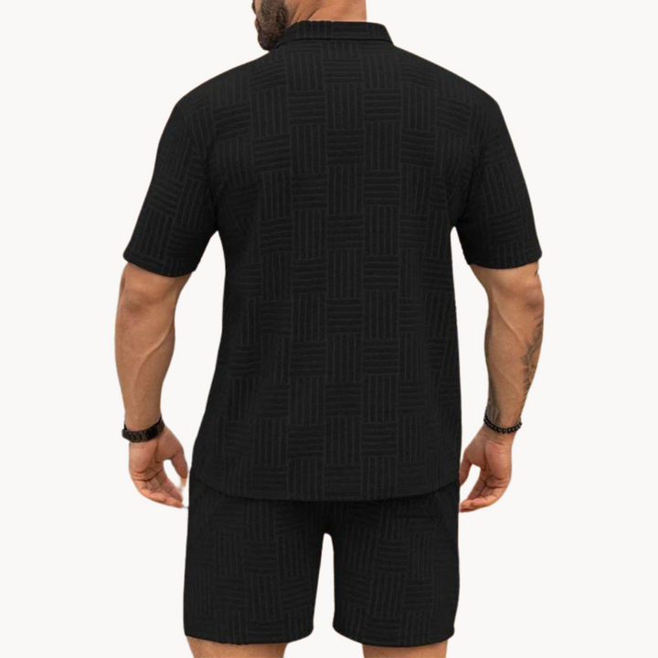 Darcy - Retro Shirt & Shorts Set