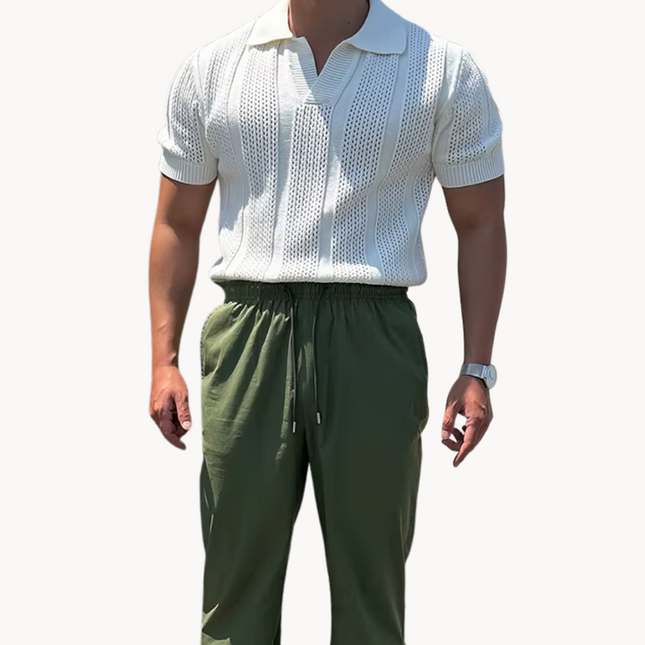 Benjamin - Open-Collar Knit Shirt