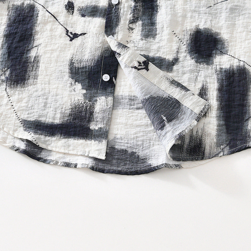 Connor - Short-Sleeve Front-Print Shirt