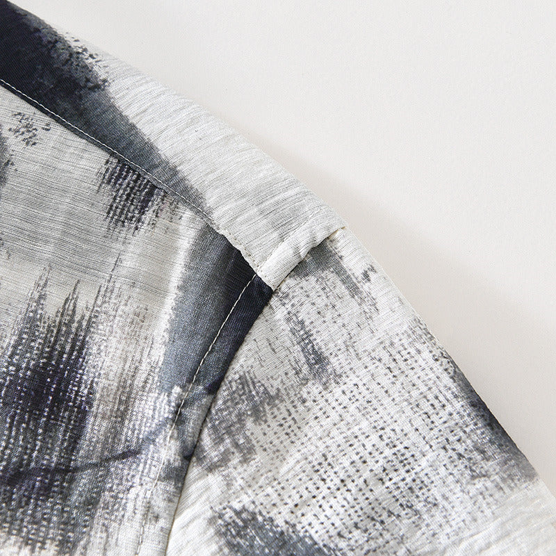 Connor - Short-Sleeve Front-Print Shirt