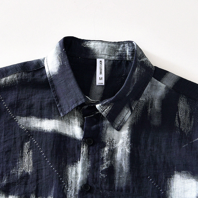 Connor - Short-Sleeve Front-Print Shirt