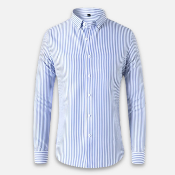 Xavier - Striped Soft-Blend Overshirt