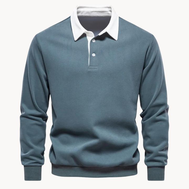 Finn - Flexible Soft-Blend Polo Sweatshirt
