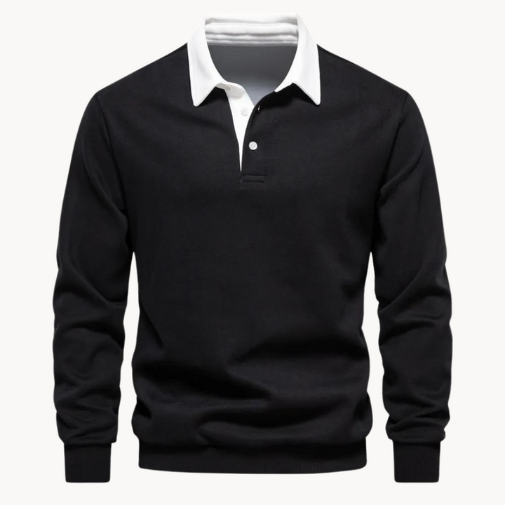 Finn - Flexible Soft-Blend Polo Sweatshirt