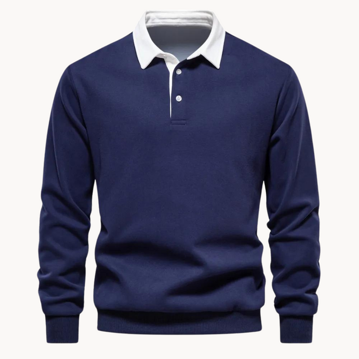 Finn - Flexible Soft-Blend Polo Sweatshirt