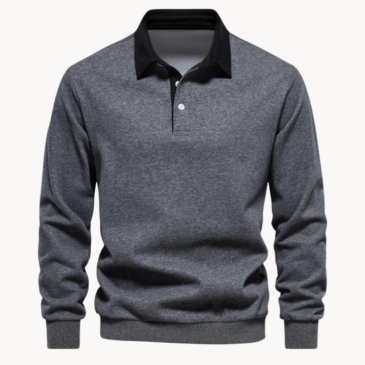 Finn - Flexible Soft-Blend Polo Sweatshirt