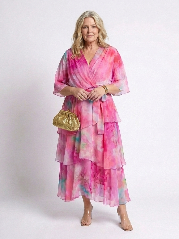 Cecily Sheer Layered Maxi Dress