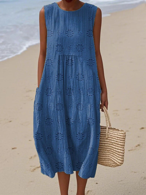 Simone | Midi dress with print