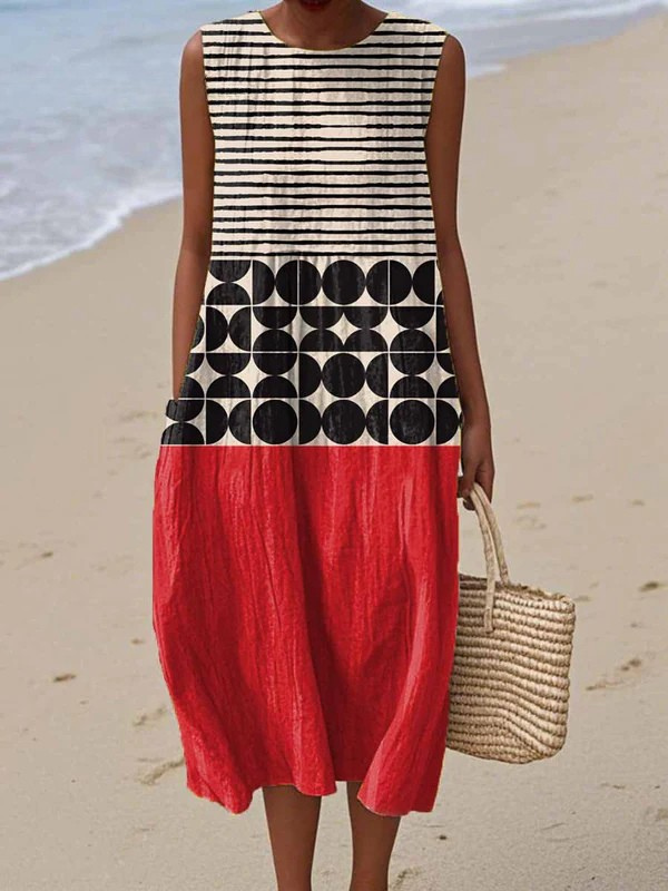 NELE | COLOURBLOCK MIDI DRESS