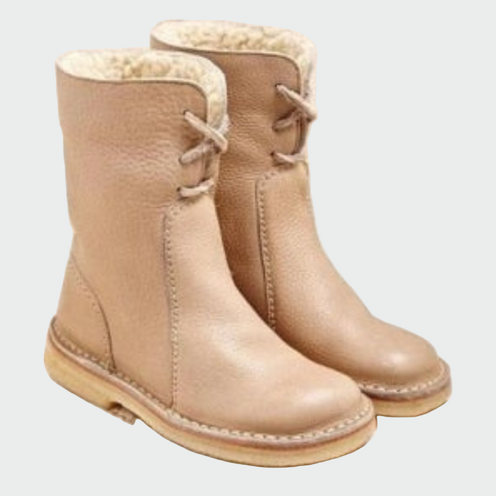Annika - Waterproof Wool-Lined Leather Ankle Boots
