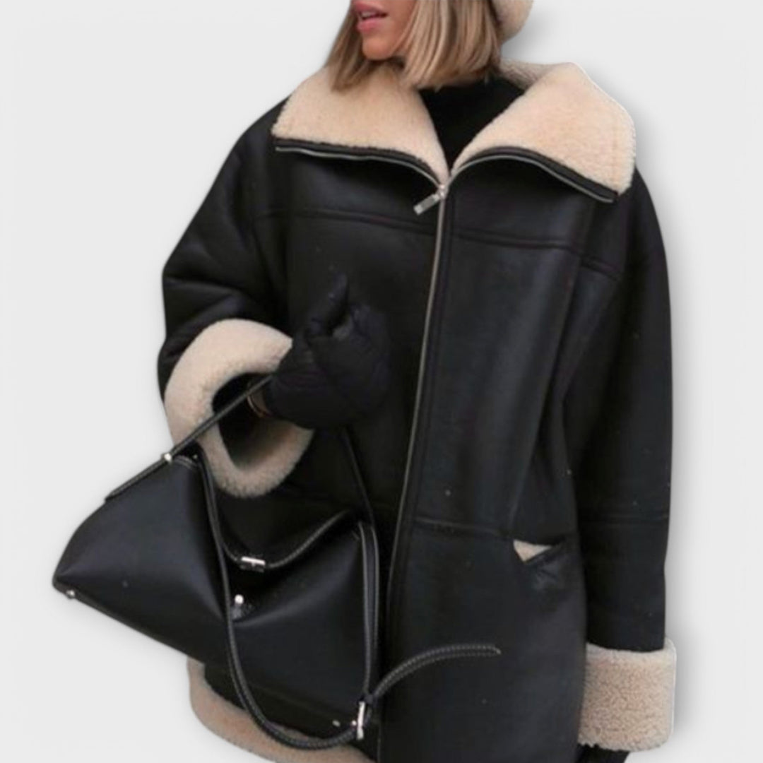 Nora - Leather Coat