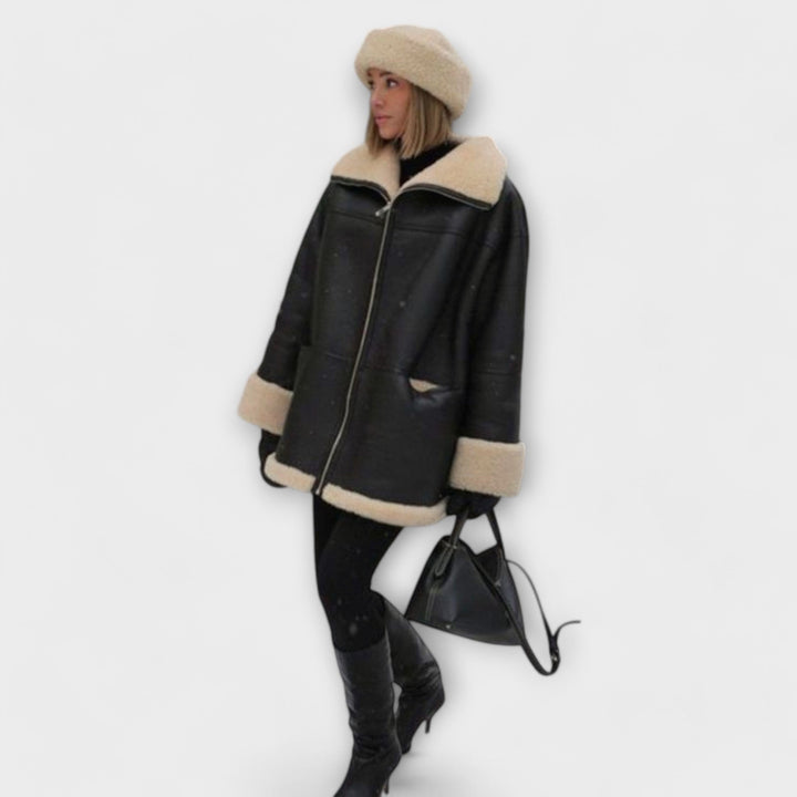Nora - Leather Coat