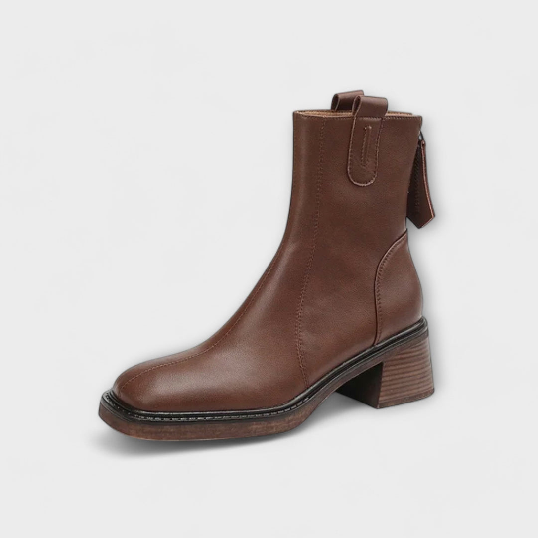 Lara - Women's Rubber and Leather Boots