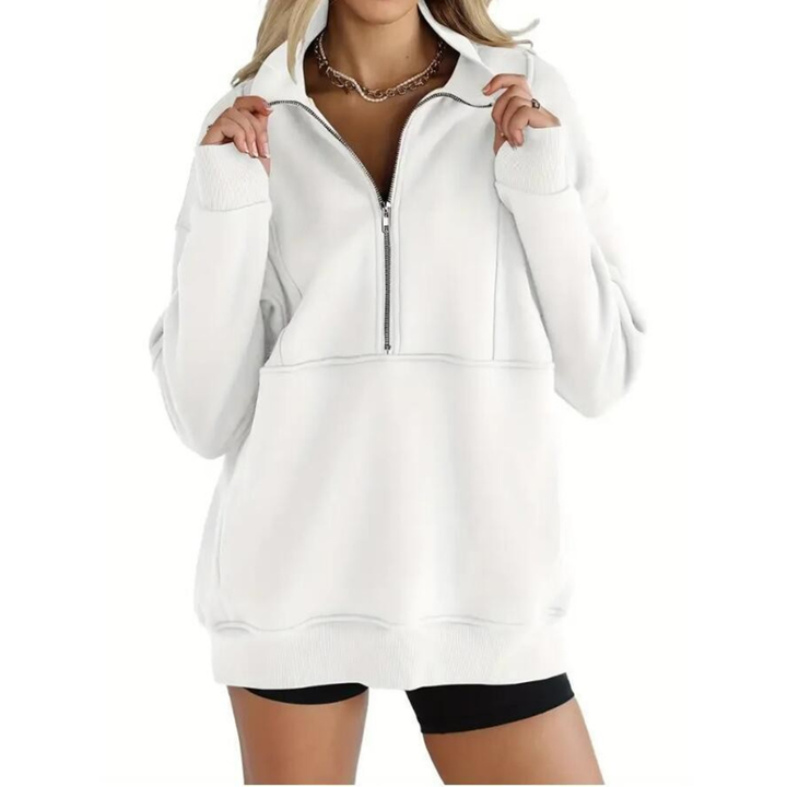Lily | Cosy Fleece Half-Zip Pullover Sweatshirt