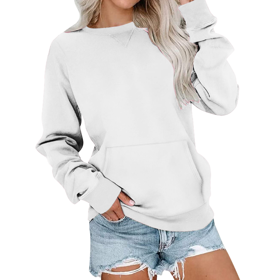 Charlotte | Cosy Solid Oversized Pullover Sweatshirt
