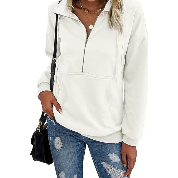Verity | Cosy Half-Zip Fleece Sweatshirt